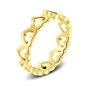 Gold Plated Silver Rings NSR-594-GP